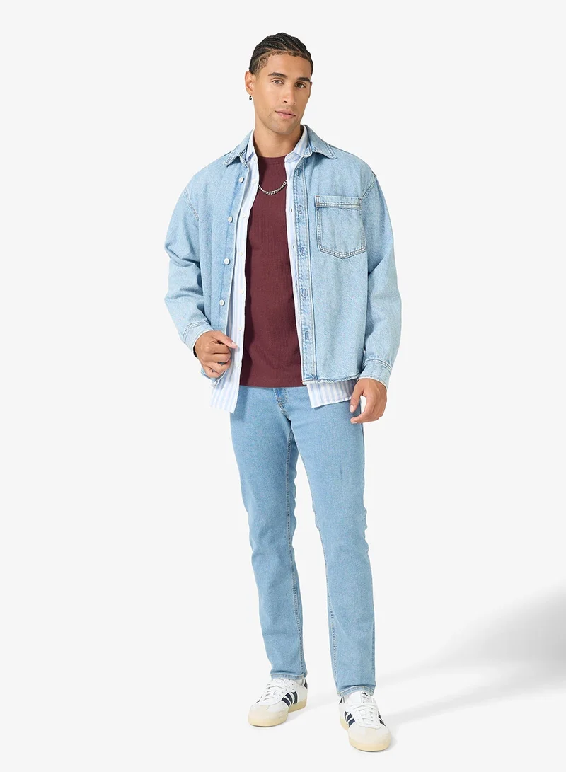 JJ Rebel Casual Regular Fit Crew Neck T-Shirt